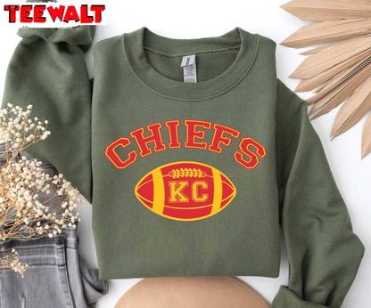 Kansas City Football Crewneck Sweatshirt, Hoodie Chief Shirt, For Family