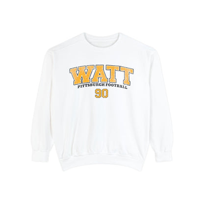 Comfort Colors Pittsburgh Football Sweatshirt - Jj Watt Crewneck Sweater