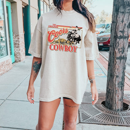 Coors Original Cowboy Rodeo Western Tee