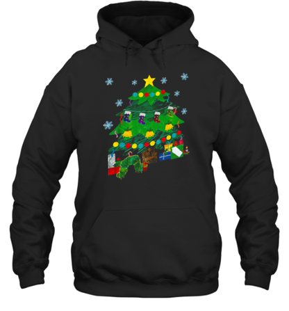 Caterpillar Under The Christmas Tree Teacher T-Shirt