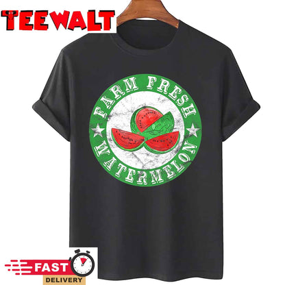 Farm Fresh Watermelon Vintage Retro T-Shirt