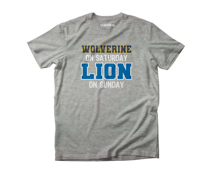 College Football Saturday, Lion Sunday - Football T-Shirts