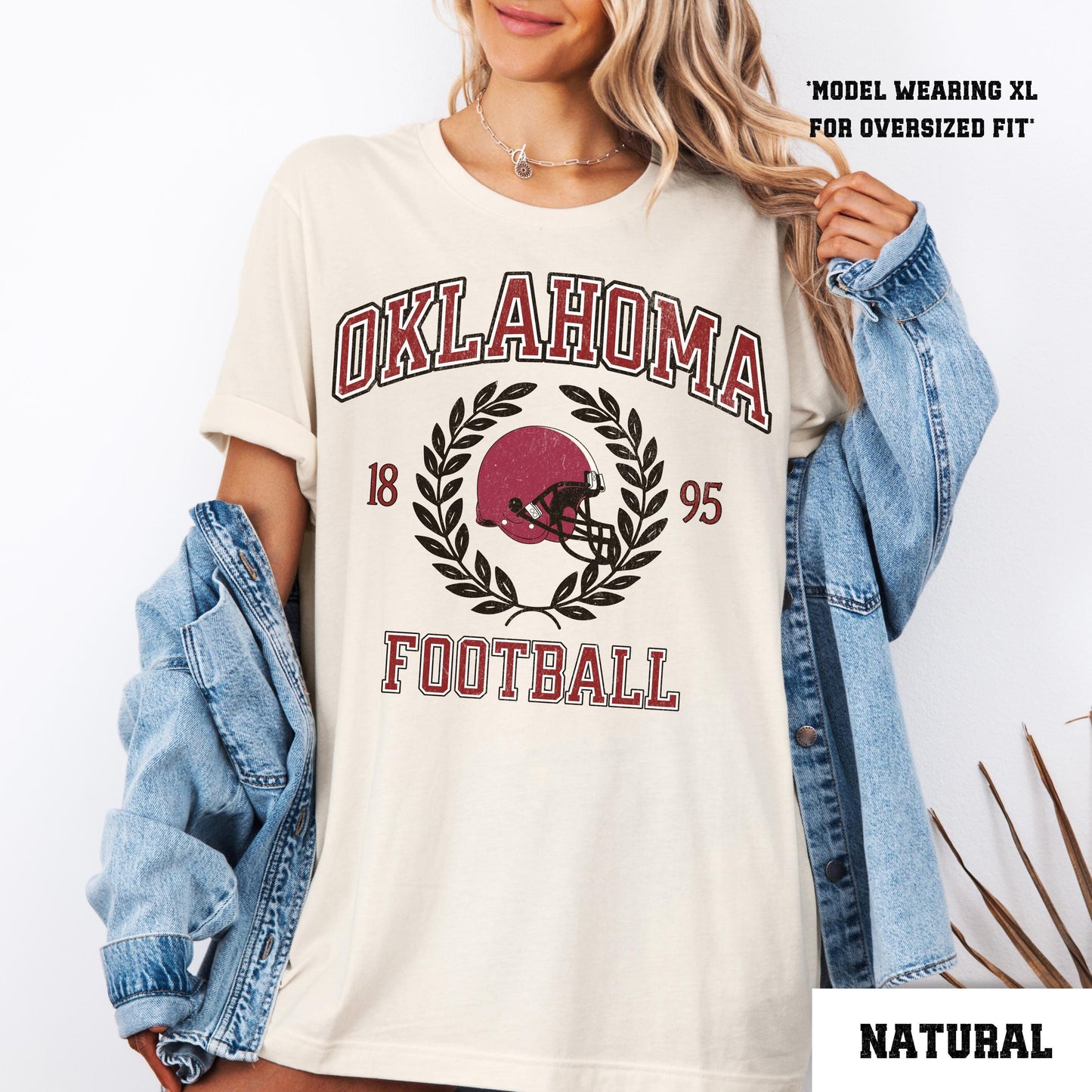 Oklahoma Football Shirt - Comfort Colors College Game Day Varsity Shirt