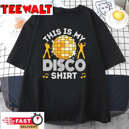 Disco Outfit Women Men, 70s &amp 80s Costume, This Is My Disco T-Shirt