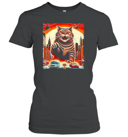 Catzilla Cute Animal Classic Arts Adorable Pet Kitten T-Shirt