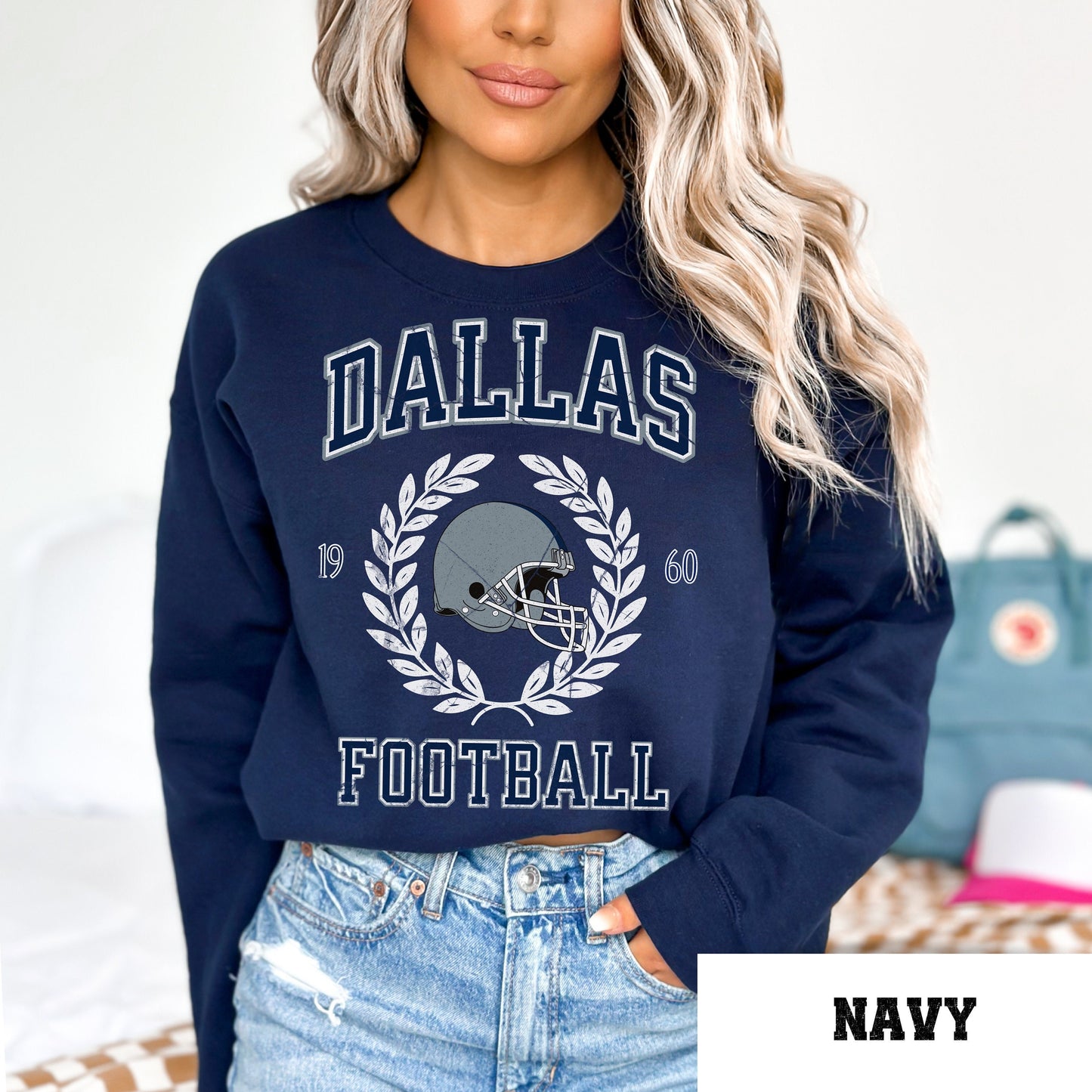 Dallas Football Sweatshirt Vintage Crewneck - Perfect Dallas Fan Gift