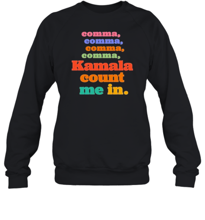 Comma Comma Retro Kamala Count Me In! T-Shirt