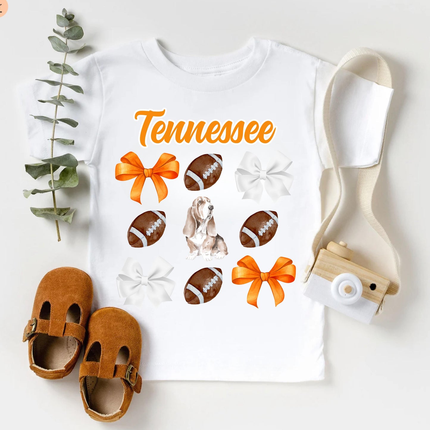 Tennessee Baby Coquette Shirt, Youth Game Day Football Kids Top