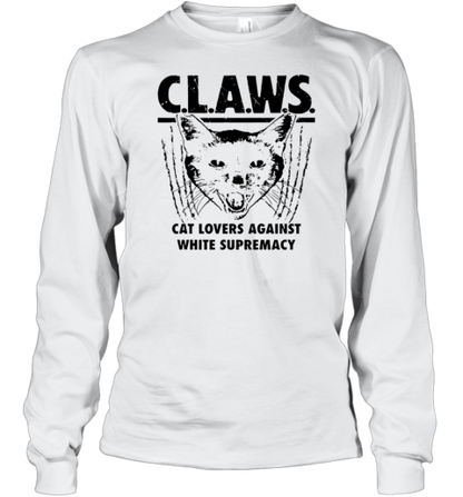 Claws Cat Lovers Against White Supremacy T-Shirt