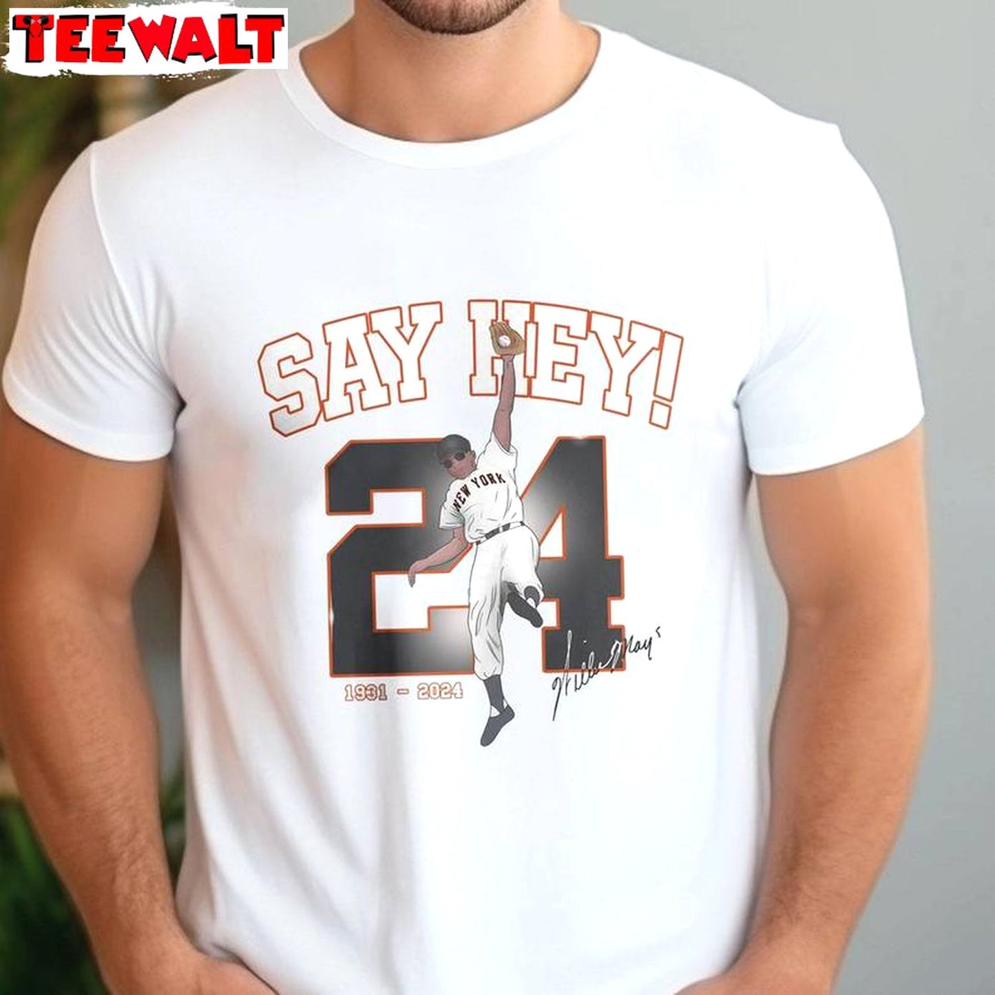 Comfort Willie Mays Shirt, Limited Say Hey Baseball Short Sleeve Crewneck