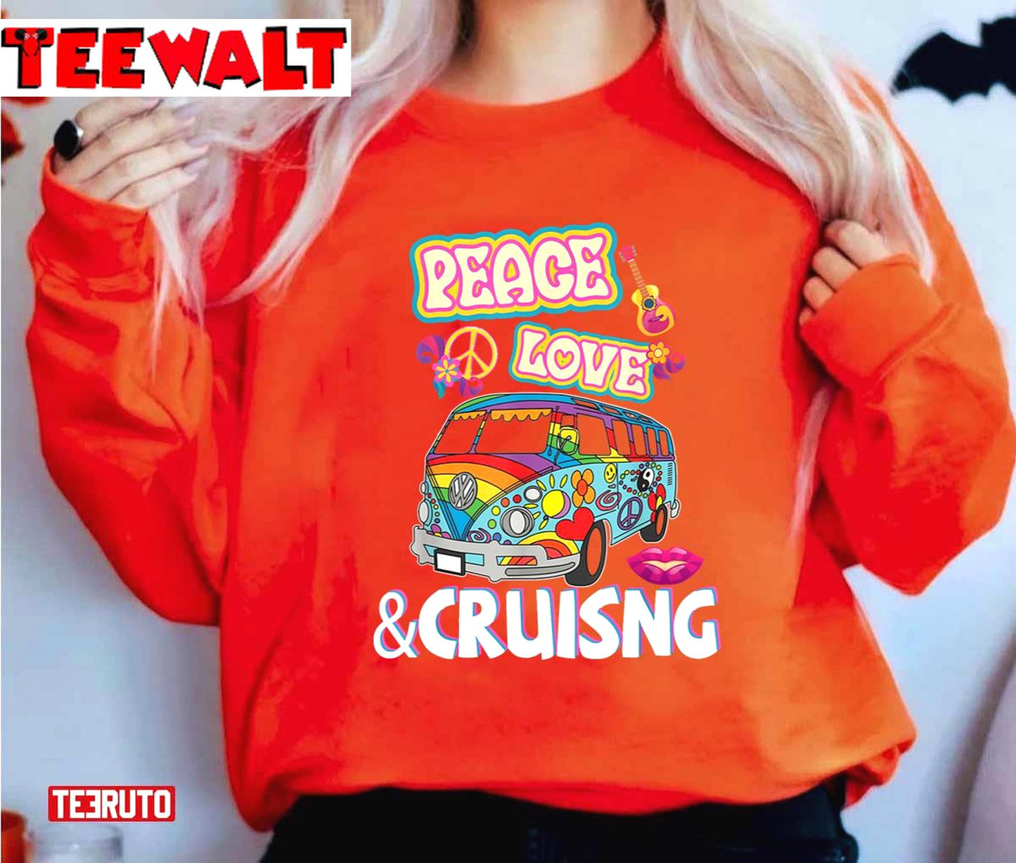 Hippie Van Peace Love And Cruising Unisex T-Shirt