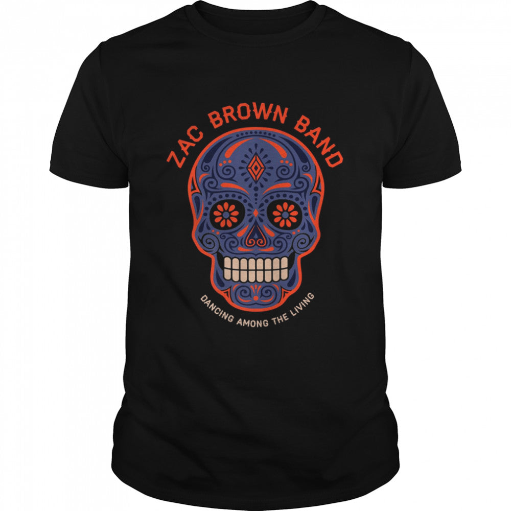 Zac Brown Band Dancing Among The Living Skull shirts