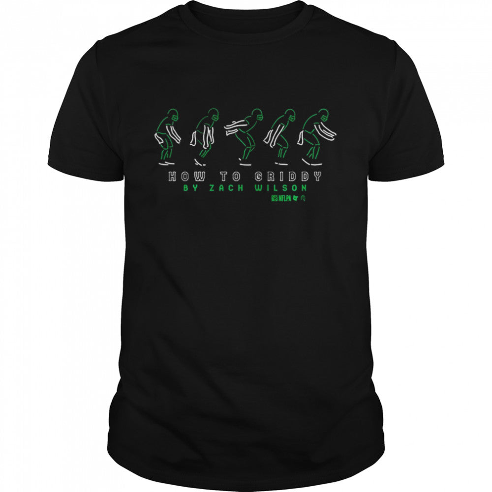 Zach Wilson Neon Griddy Athlete Logos Shirts