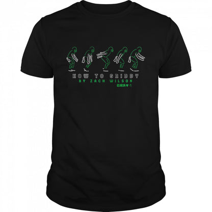 Zach Wilson Neon Griddy Athlete Logos Shirts