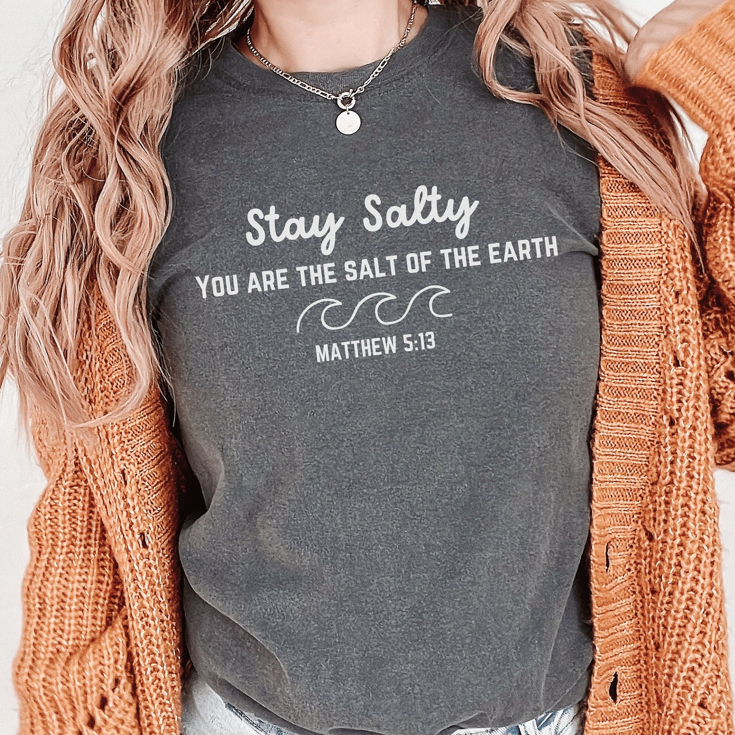 Stay Salty Scripture Shirt - Christian Streetwear, Love Like Jesus