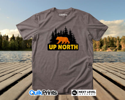 Up North Bear In The Woods Custom T-Shirts For All Sizes