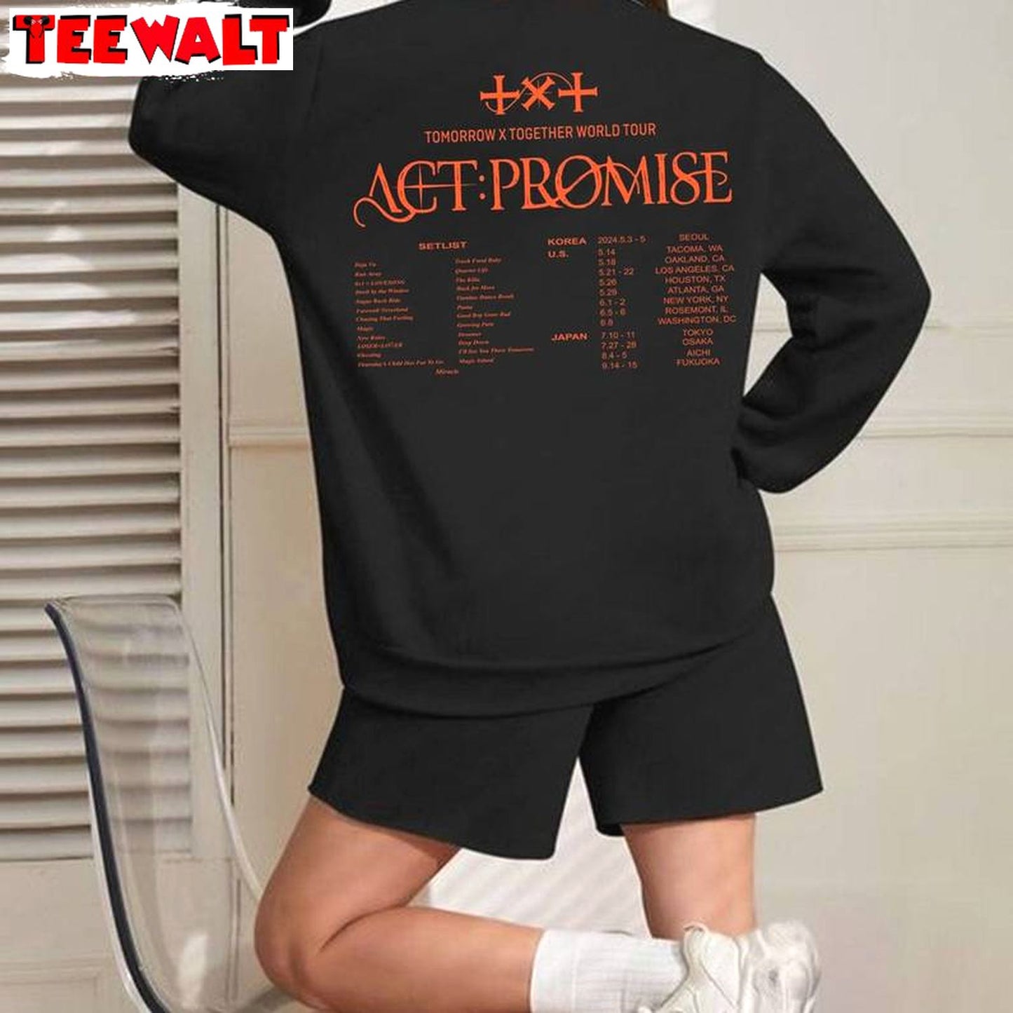 Txt Temptation Sweatshirt, Cool Design Txt Tour T