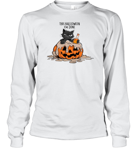 Lazy Cat This Halloween I&#39M Done T-Shirt