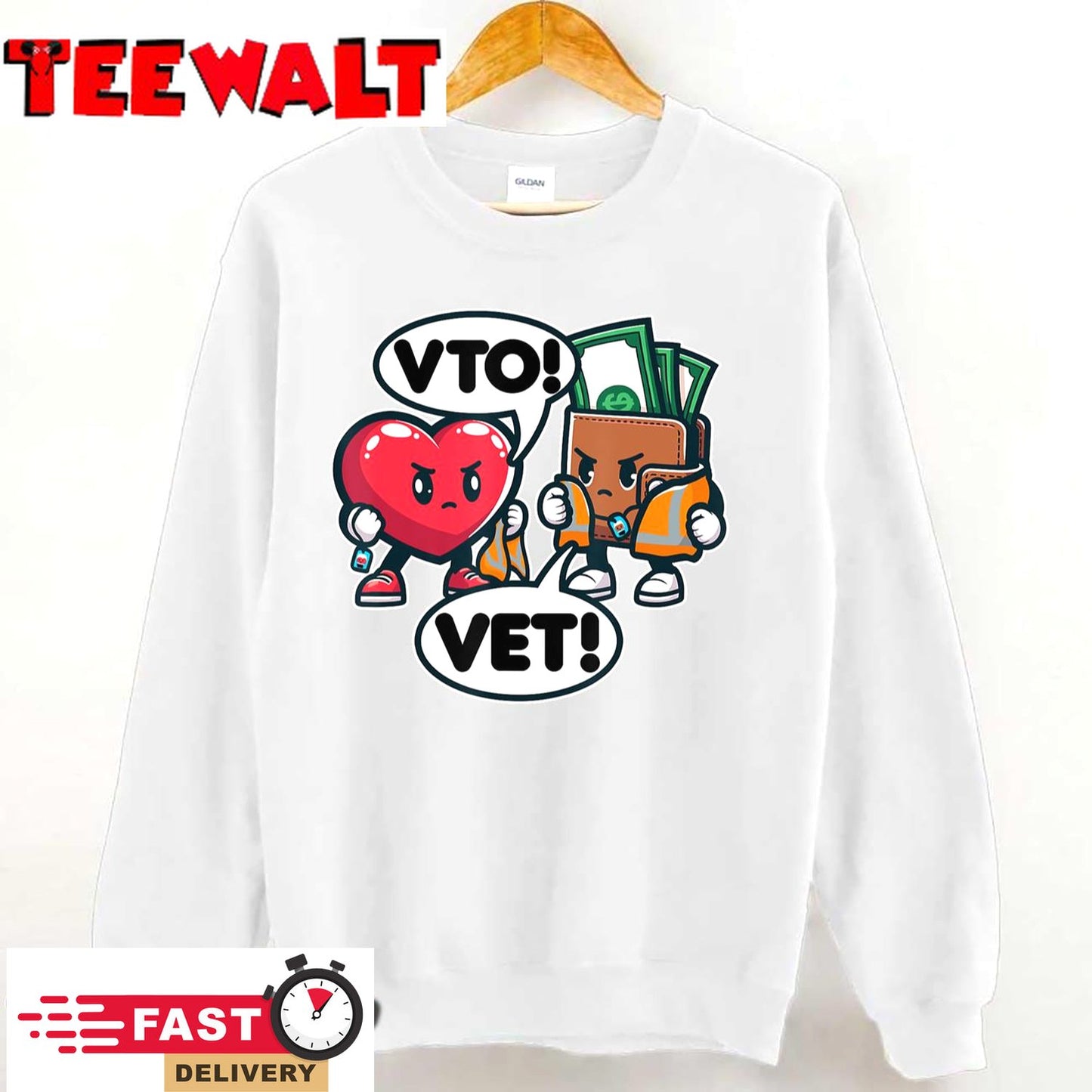 Swagazon Associate Heart Says VTO Wallet Says VET T-Shirt