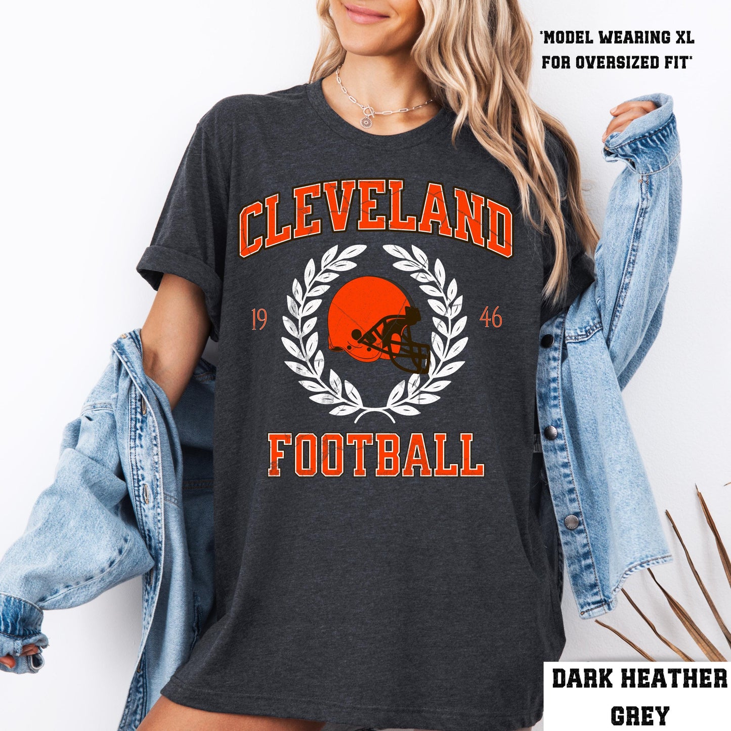 Cleveland Football Sweatshirt - Retro Browns Fan Crewneck Shirt