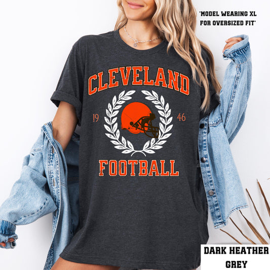 Cleveland Football Sweatshirt - Retro Browns Fan Crewneck Shirt