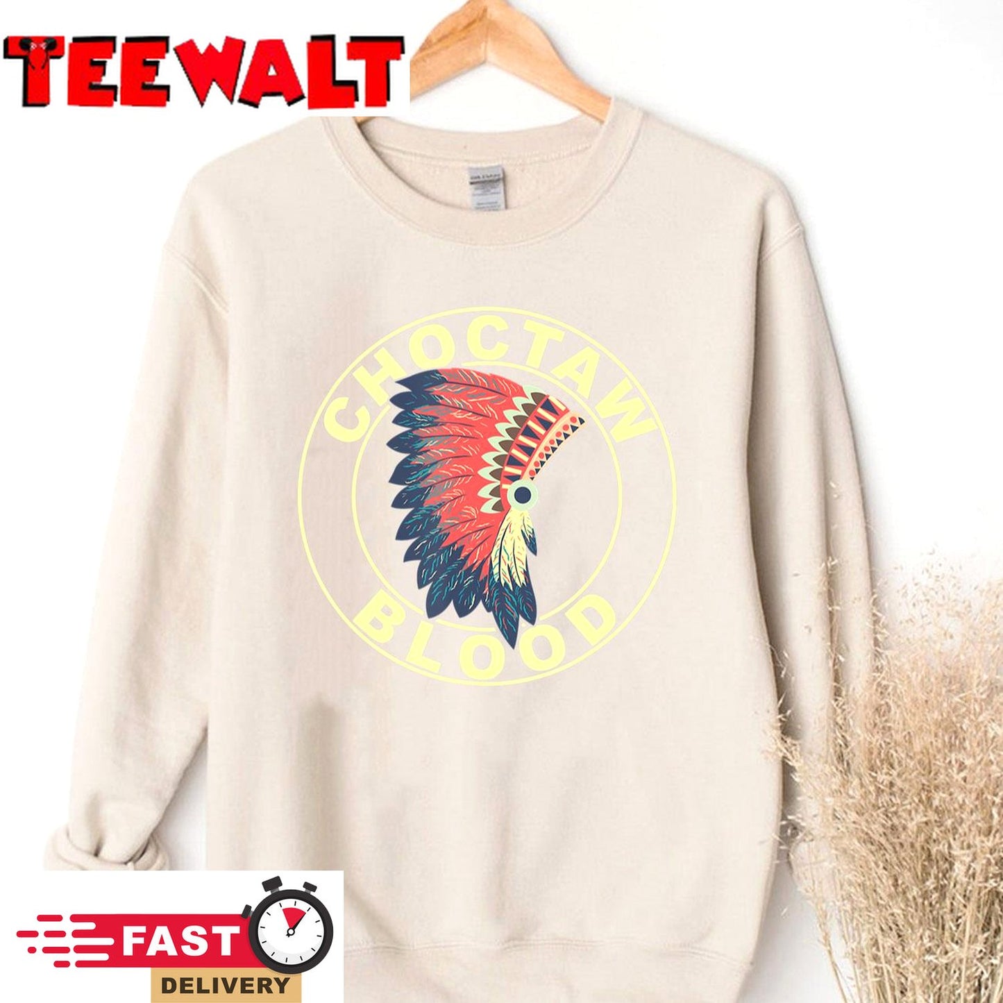 Choctaw Blood Proud Native American Headdress Choctaw Tribe T-Shirt