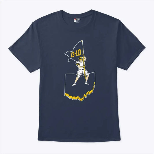 Michigan Wolverines Flag Plant 13-10 Shirt