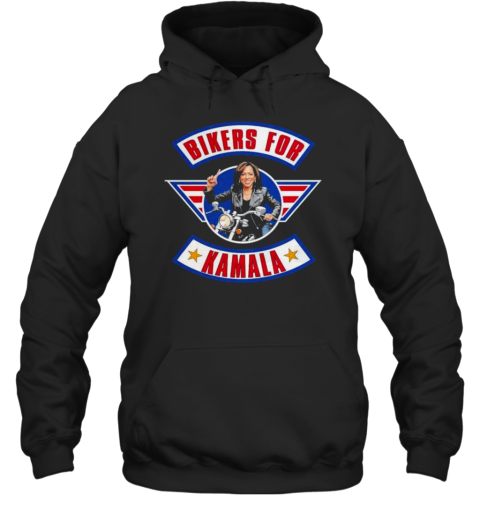 Bikers For Kamala Top Gun Edition Logo T-Shirt