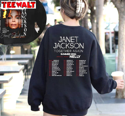 Janet Jackson 2024 Tour Short Sleeve , Trendy Janet Jackson Tour