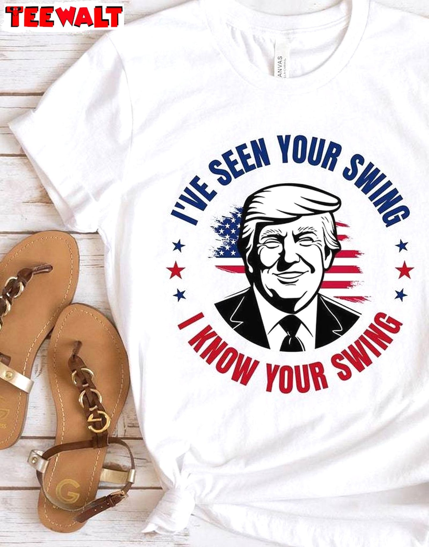 Trump Golf Quote Funny Sweatshirt , Unique I've Seen Your Swing I Know Your Swing Shirt Sweater