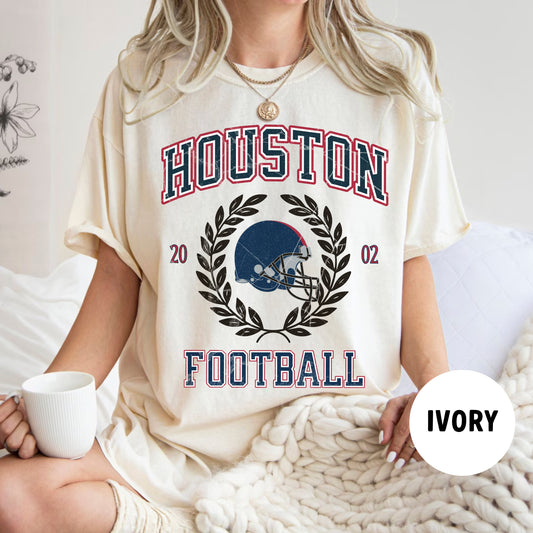 Comfort Colors Houston Football Shirt, Texan Football Sweatshirt Cj Stroud