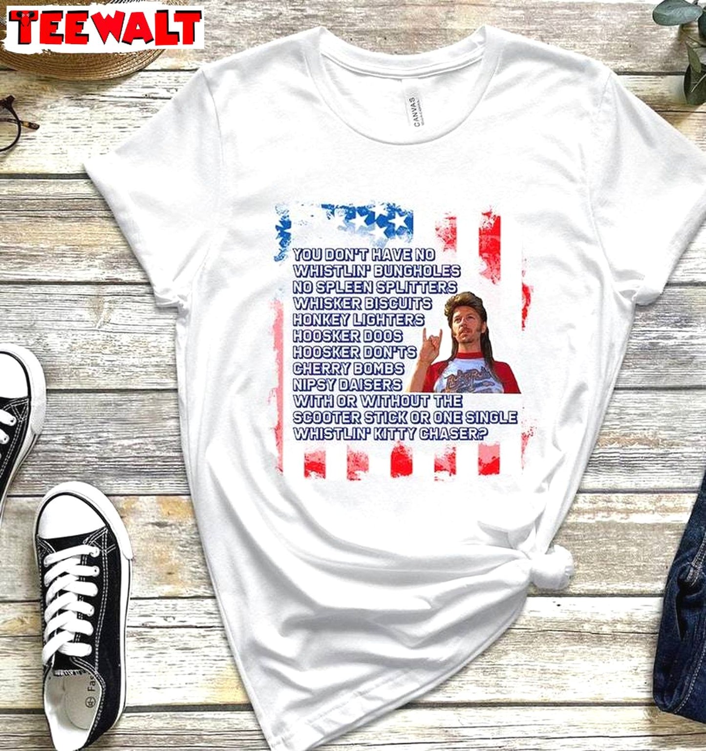 Must Have 4th Of July Bleached Unisex T Shirt, Vintage Joe Dirt 4th Of July