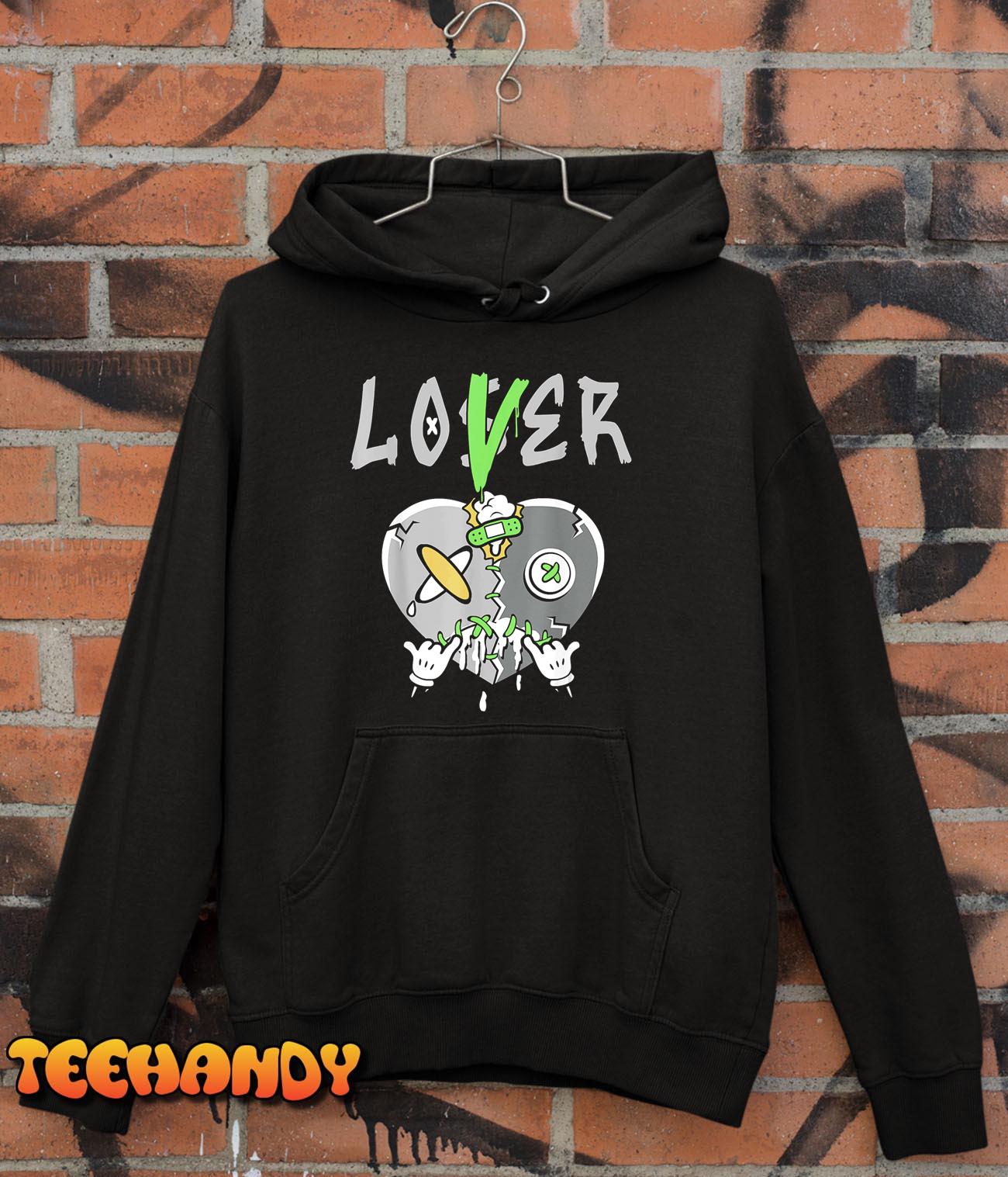 5 Retro Green Bean Loser Lover Heart Shoes 5s Green Bean T-Shirt