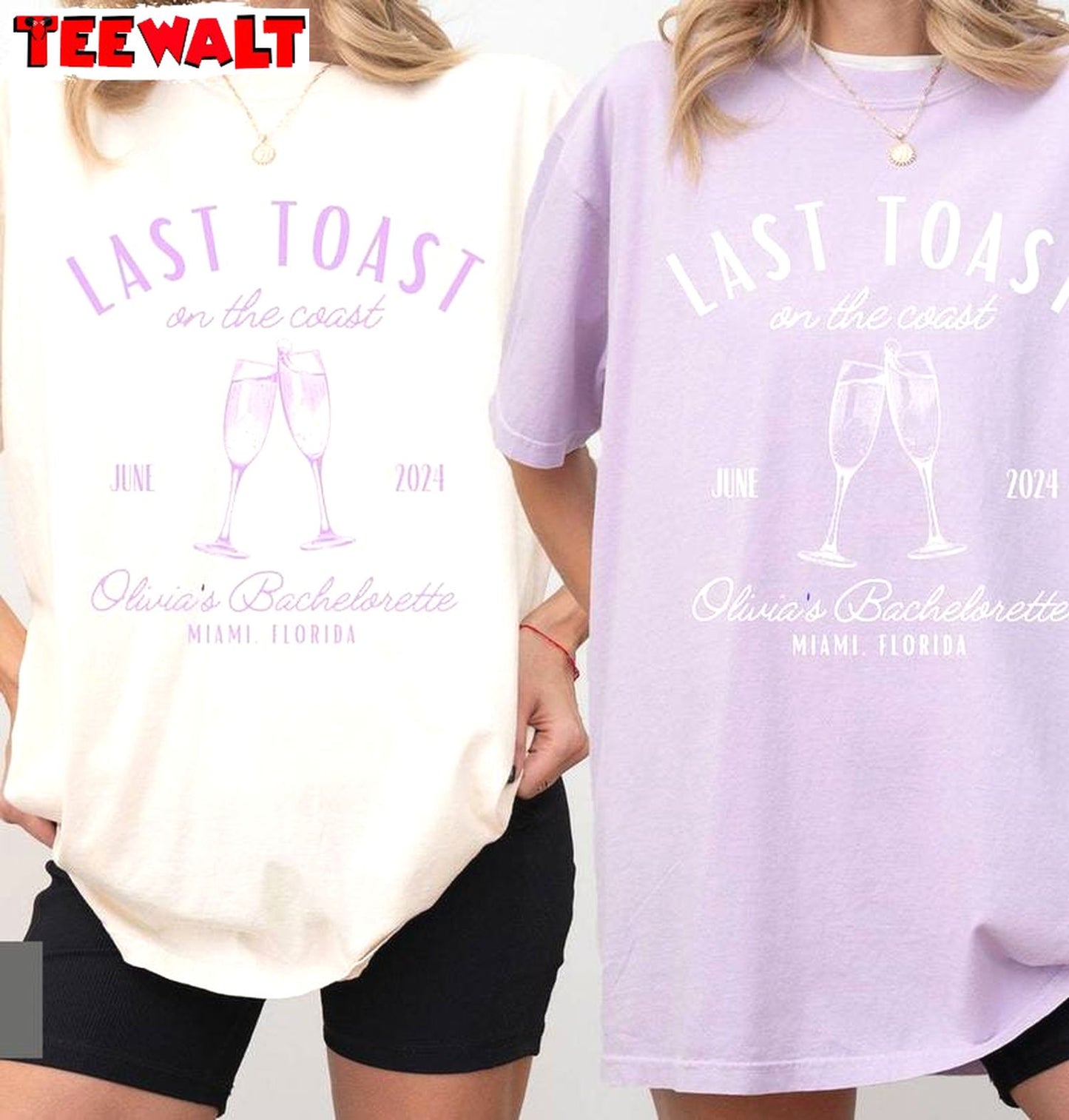 Last Toast On The Coast Cool Design Shirt, Trendy Bachelorette Long Sleeve Tee Tops