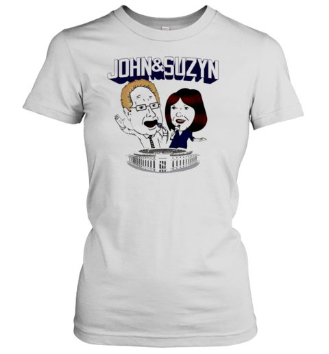 John And Suzyn Talking Bobblehead Night Caricature T-Shirt