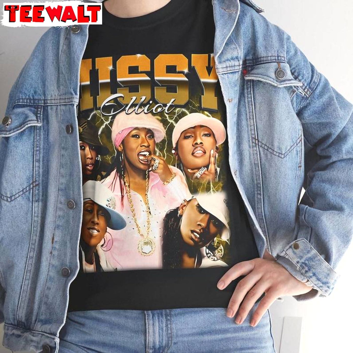 Missy Elliott Cool Design Shirt, Awesome Hip Hop Crewneck Long Sleeve