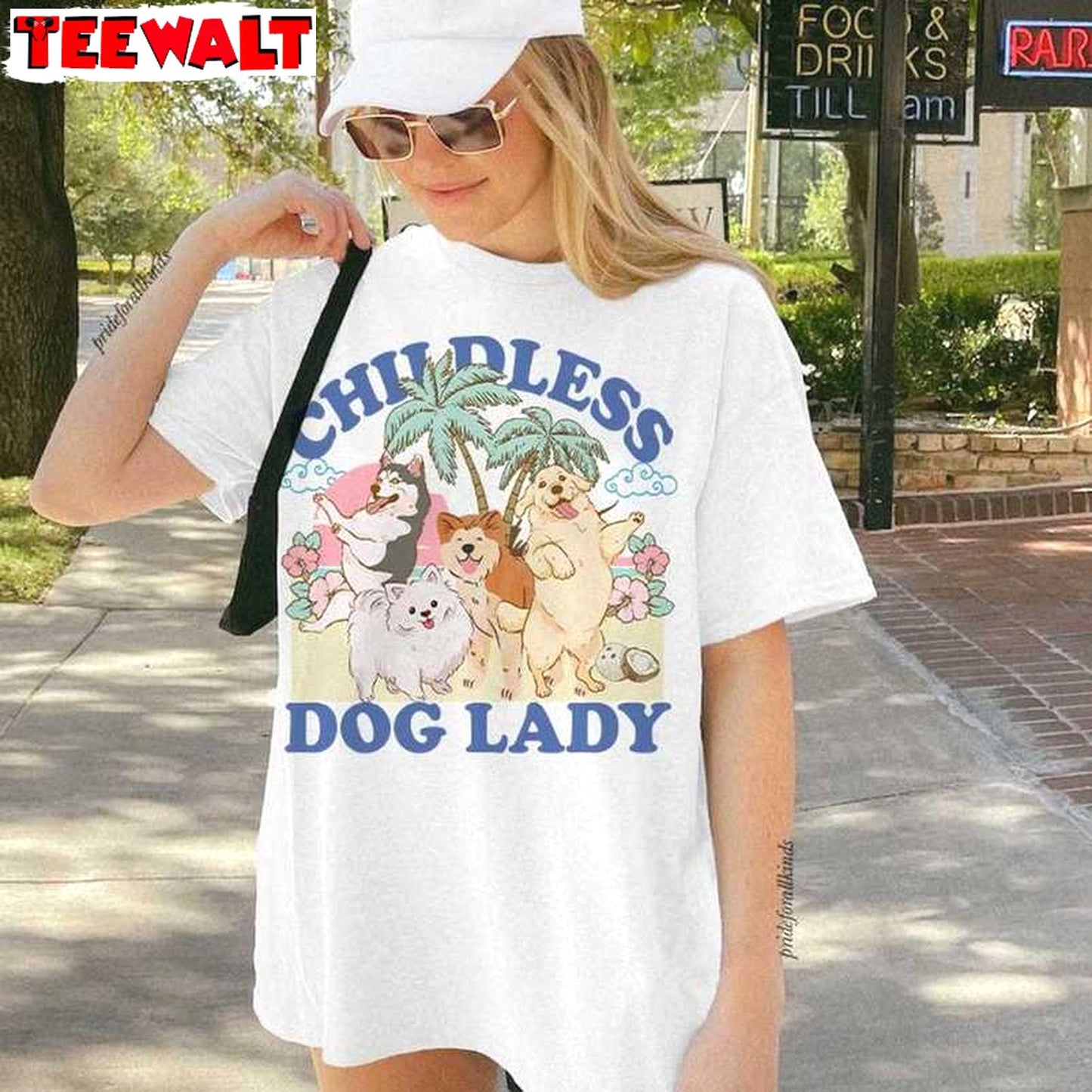 Elegant Childless Dog Ladies Shirt, For Kamala Suffragette Unisex Hoodie T-shirt