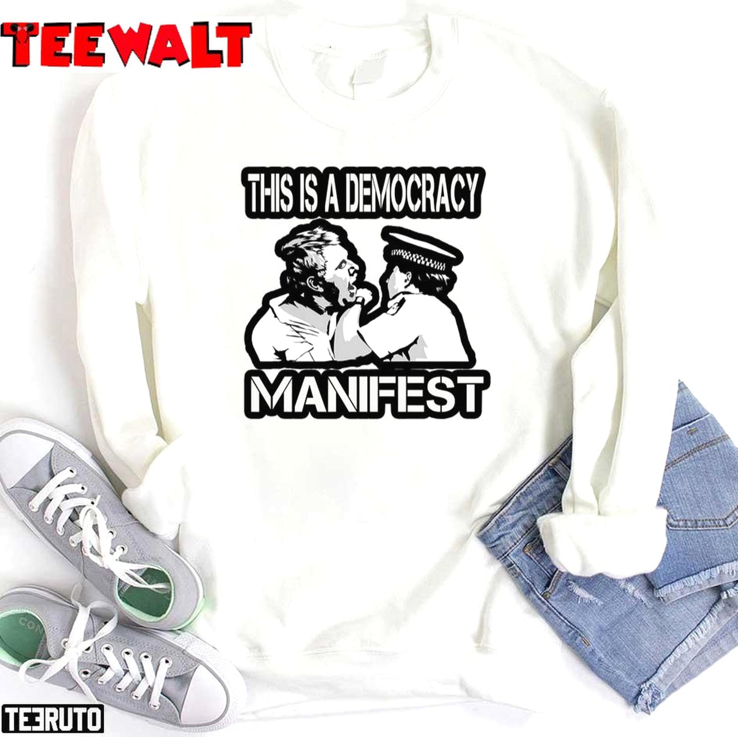 Funny This Is Democracy Manifest Unisex T-Shirt