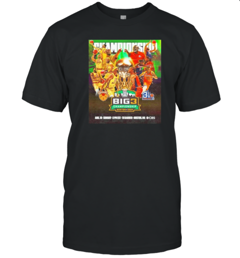 Bivouac vs 3's Company Big 3 championship Boston 2024 T-Shirt