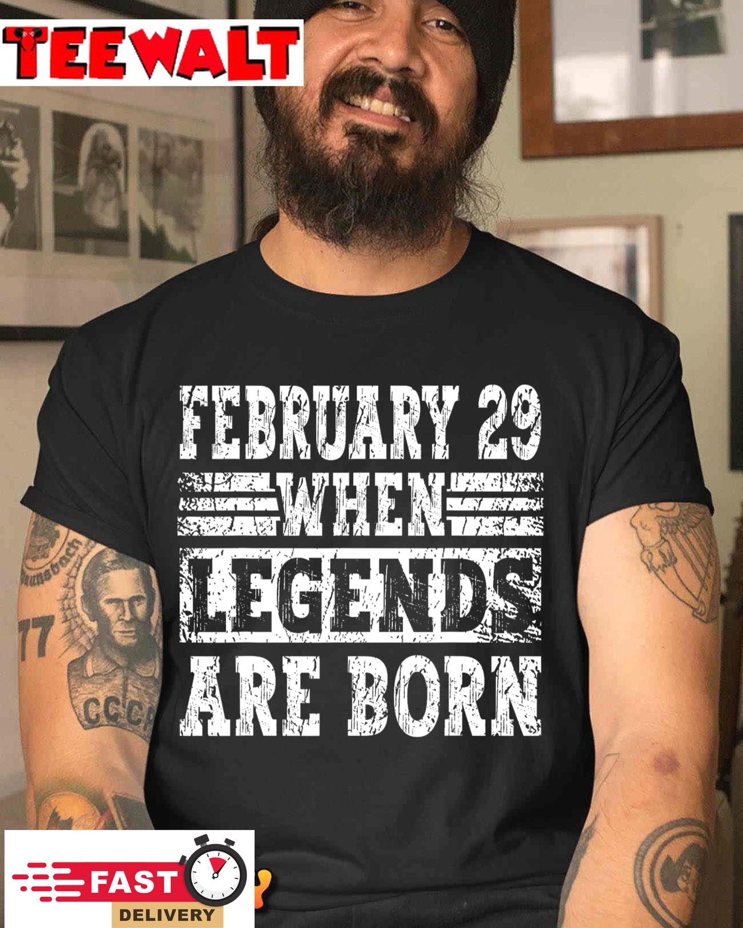 February 29 Birthday Shirts For Men &amp Women Cool leap year T-Shirt