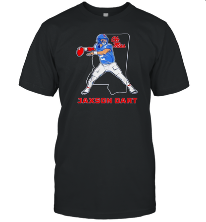 Jaxson Dart Ole Miss Rebels Football State Star T-Shirt