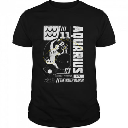 Zodiac Birthday Aquarius The Water Bearer shirts