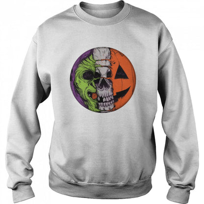 Zombie Skull Silver Shamrock Novelties Pumpkin shirts