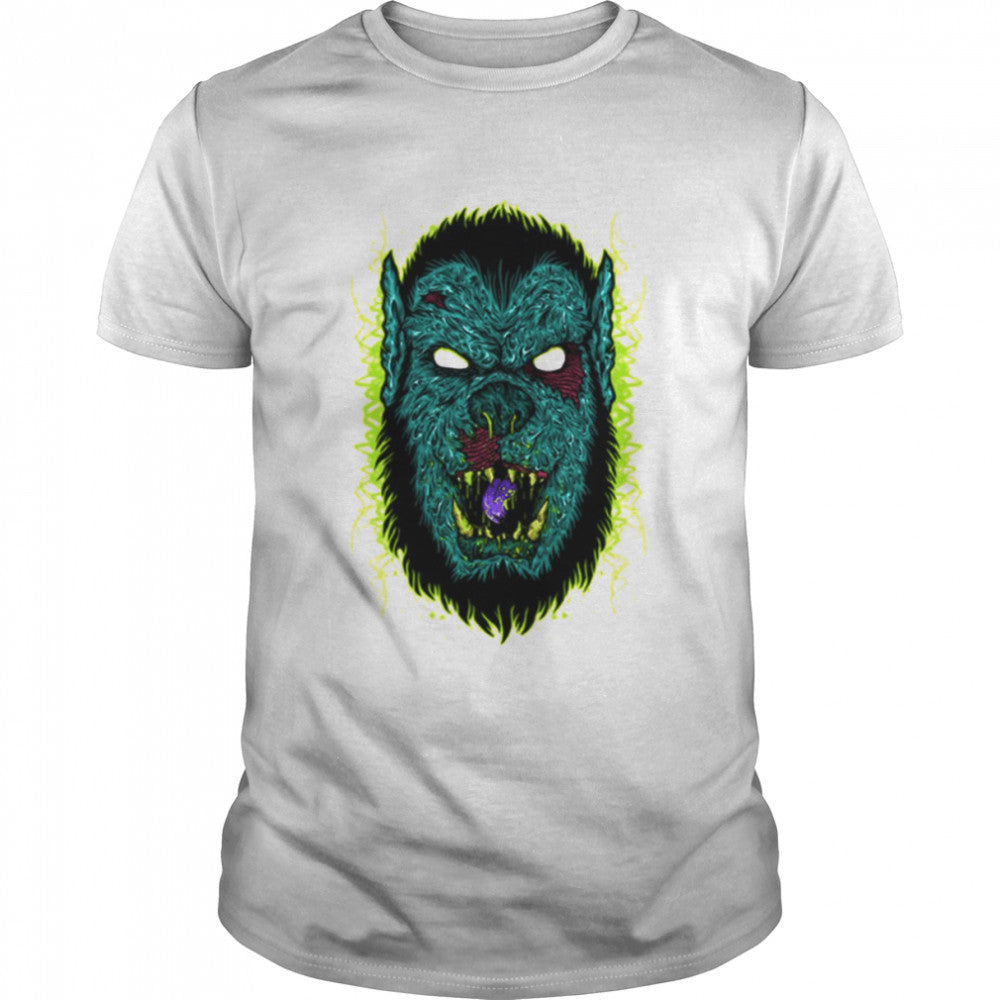 Zombie Werewolf Scary Face Halloween shirts