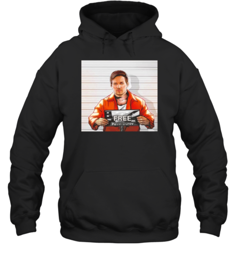 Free Pavel Durov Mugshot Cartoon T-Shirt