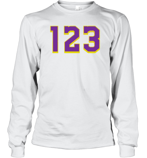 123 Los Angeles Lakers NBA Basketball Team T-Shirt