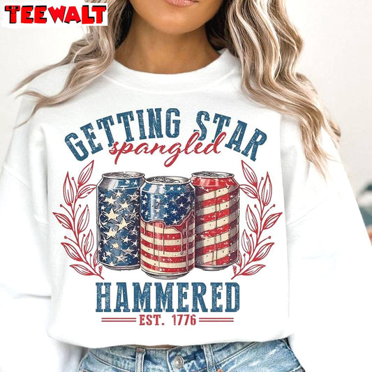 Party In The Usa Sweatshirt , Comfort Getting Star Spangled Hammered Shirt Hoodie