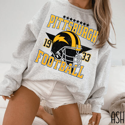 Pittsburgh Football Sweatshirt Tj Watt Shirt Steeler Football Apparel