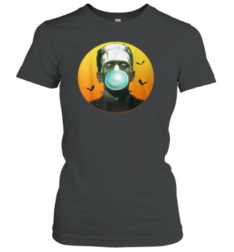 Frankenstein Monster Blowing Bubbles Halloween T-Shirt