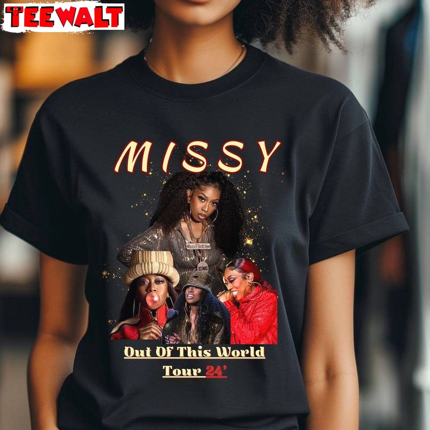 Unique Missy Elliott Shirt, Out Of This World 2024 Concert Long Sleeve Tee Tops